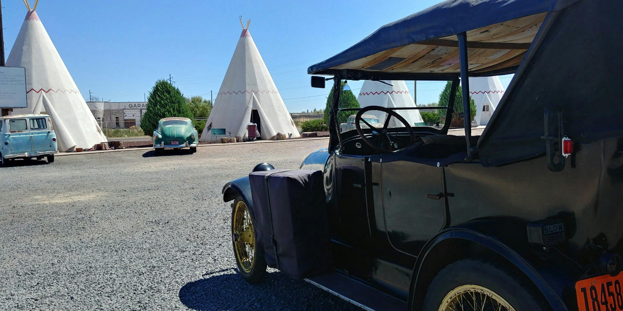 1919 Franklin teepees route 66