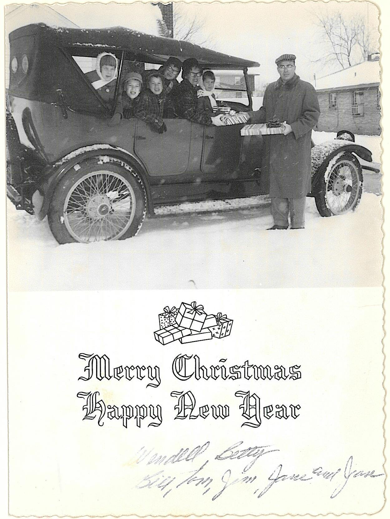 1919 Franklin vintage christmas card