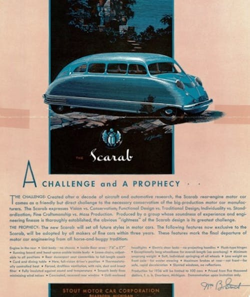 1935-36 Stout Scarab ad