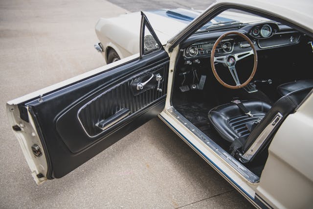1965 Shelby GT350 open door interior
