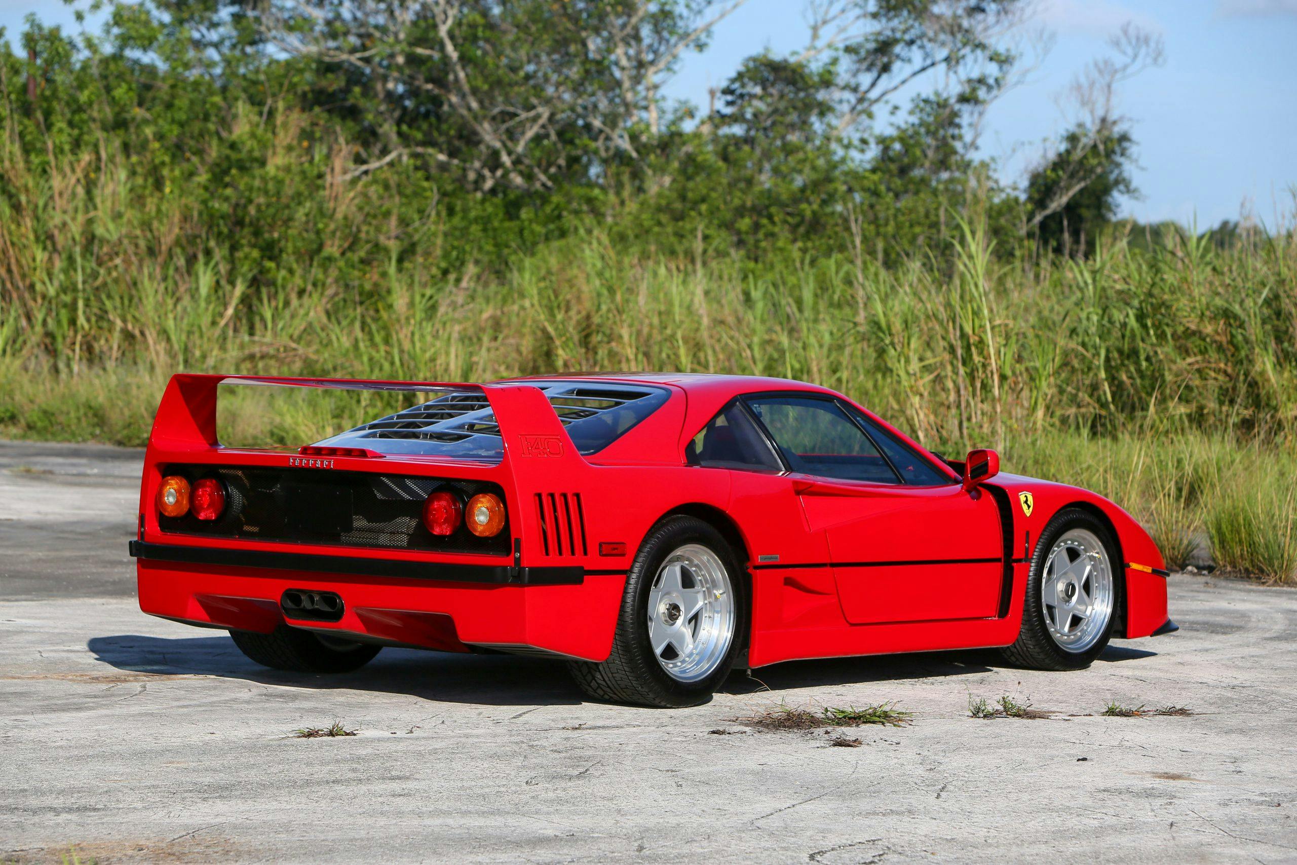 1991 Ferrari F40 rear three-quarter
