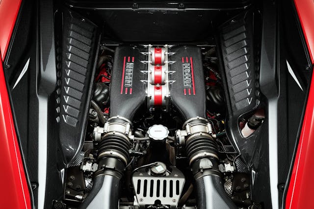 2014–15 Ferrari 458 Speciale, 597 hp from 4.5 liters, 132.66 hp/liter engine