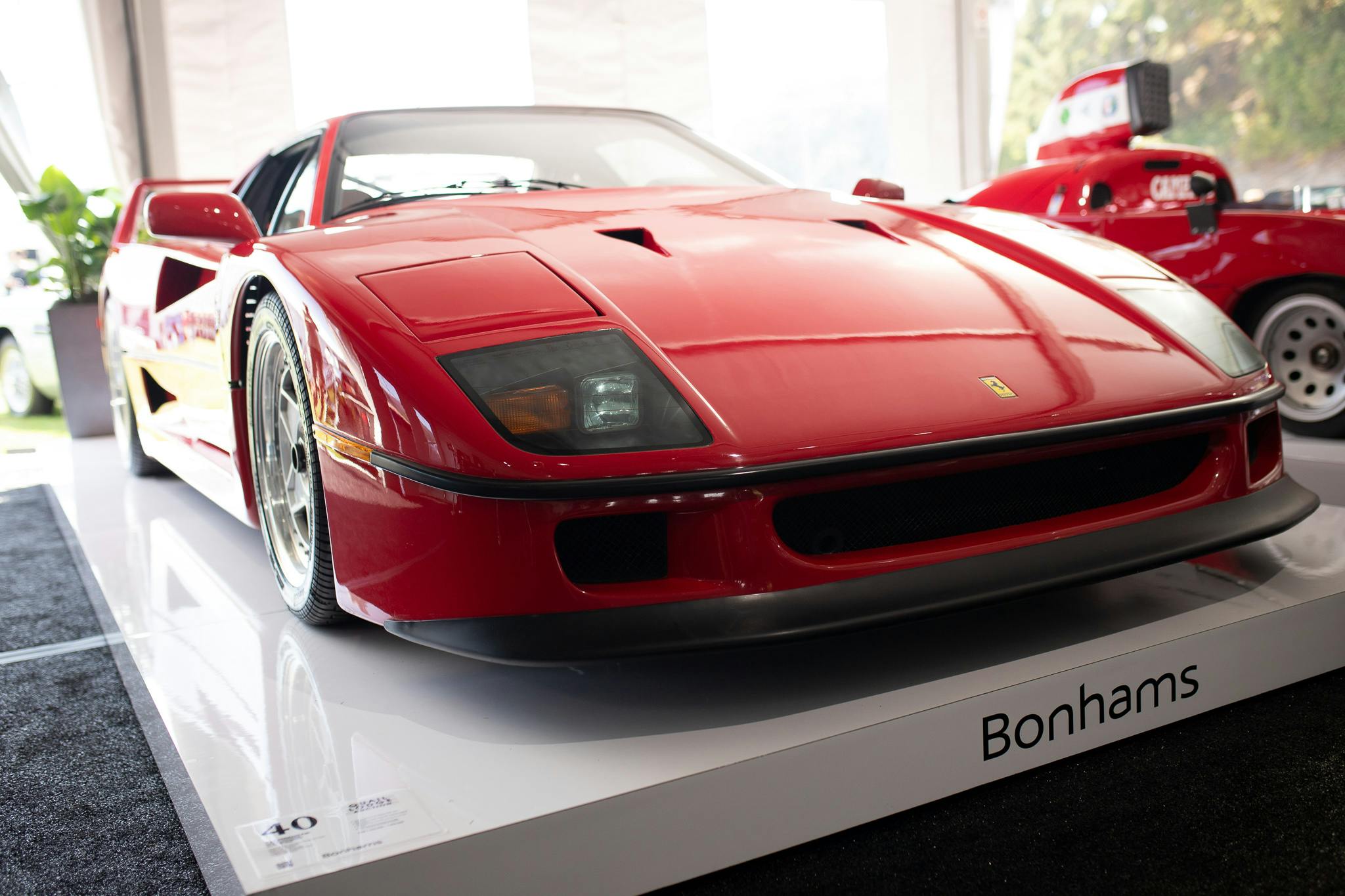 1991 Ferrari F40 front monterey auction