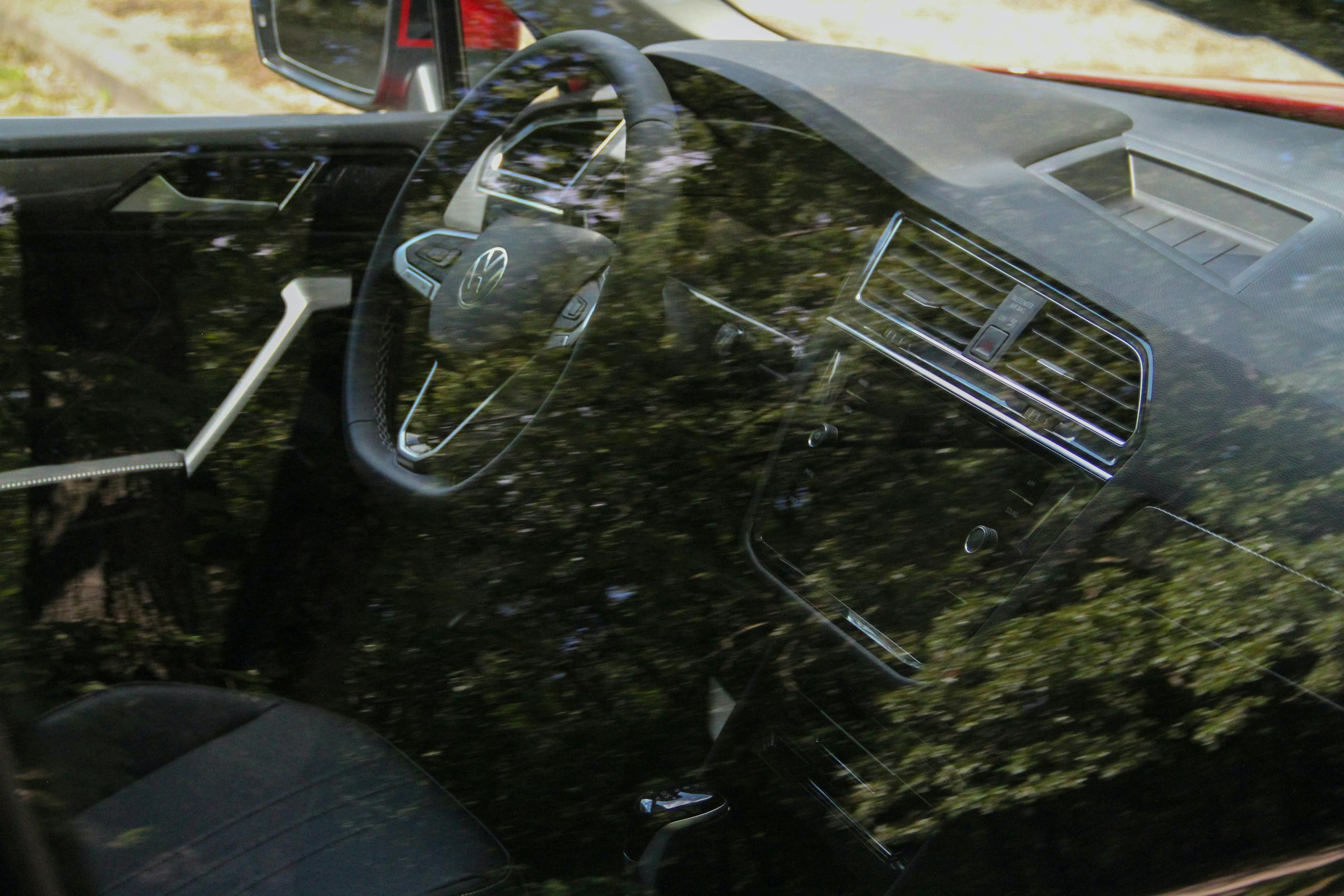 2022 VW Tiguan SE interior through glass