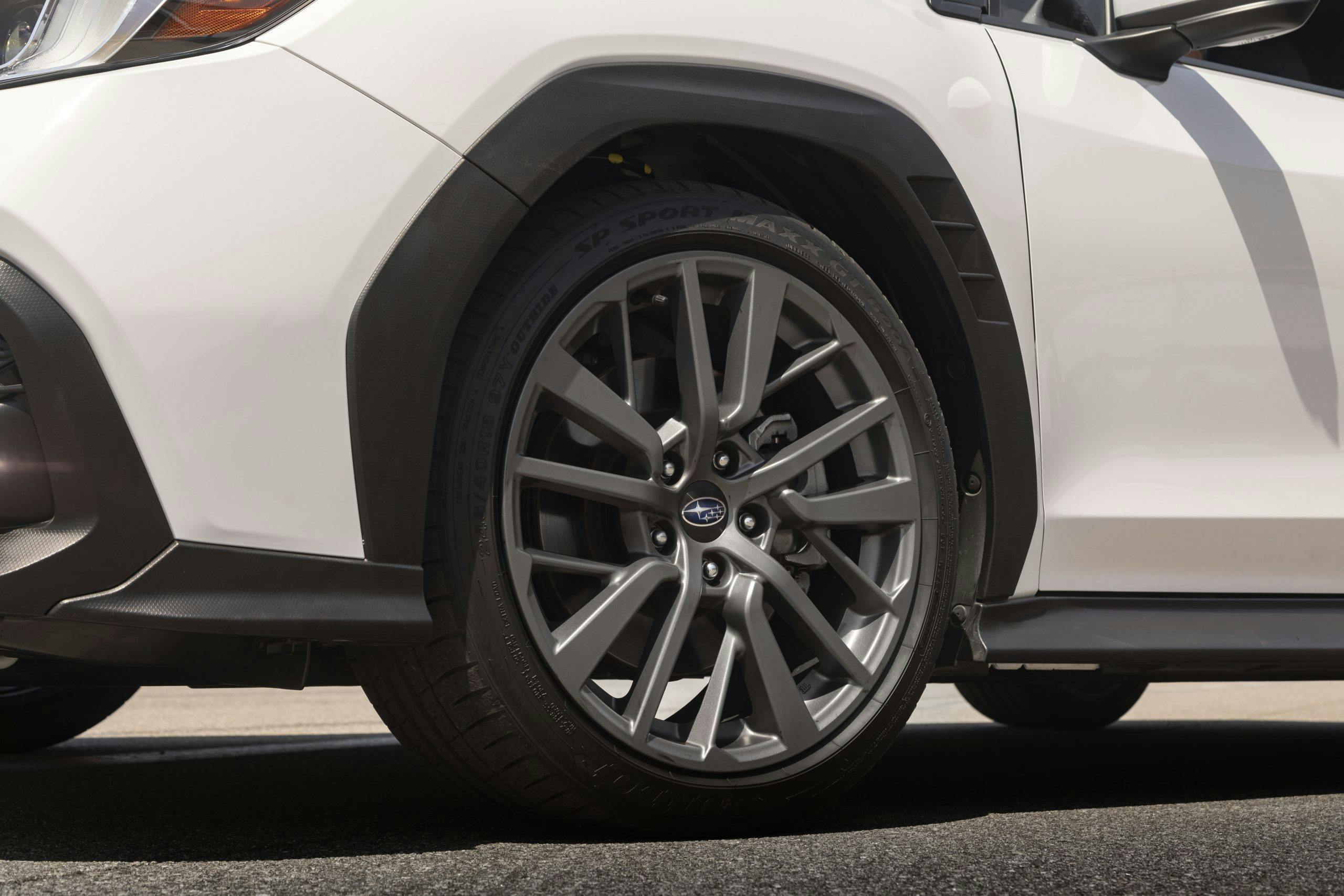 2022 Subaru WRX white wheel tire trim