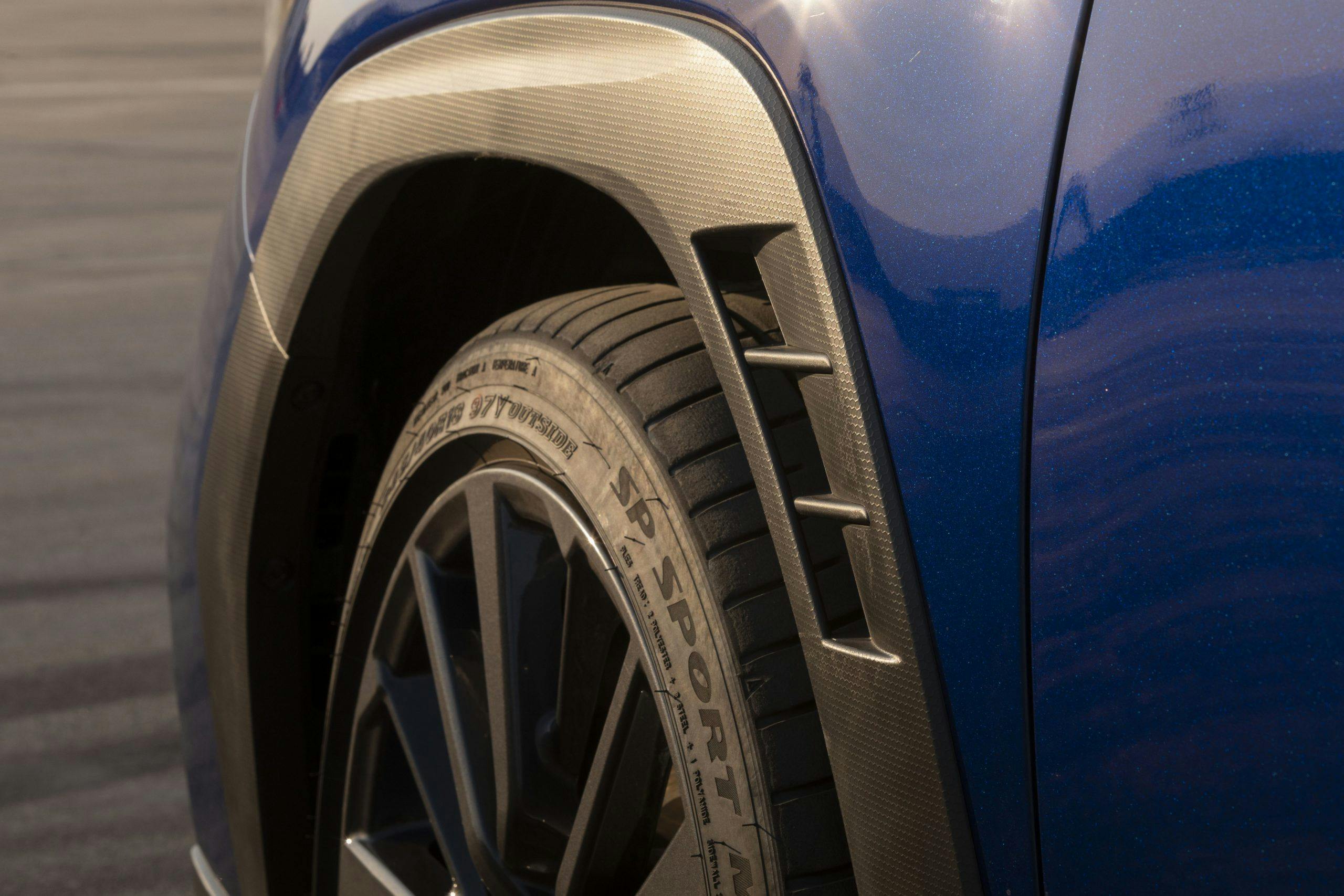2022 Subaru WRX wheel tire trim detail