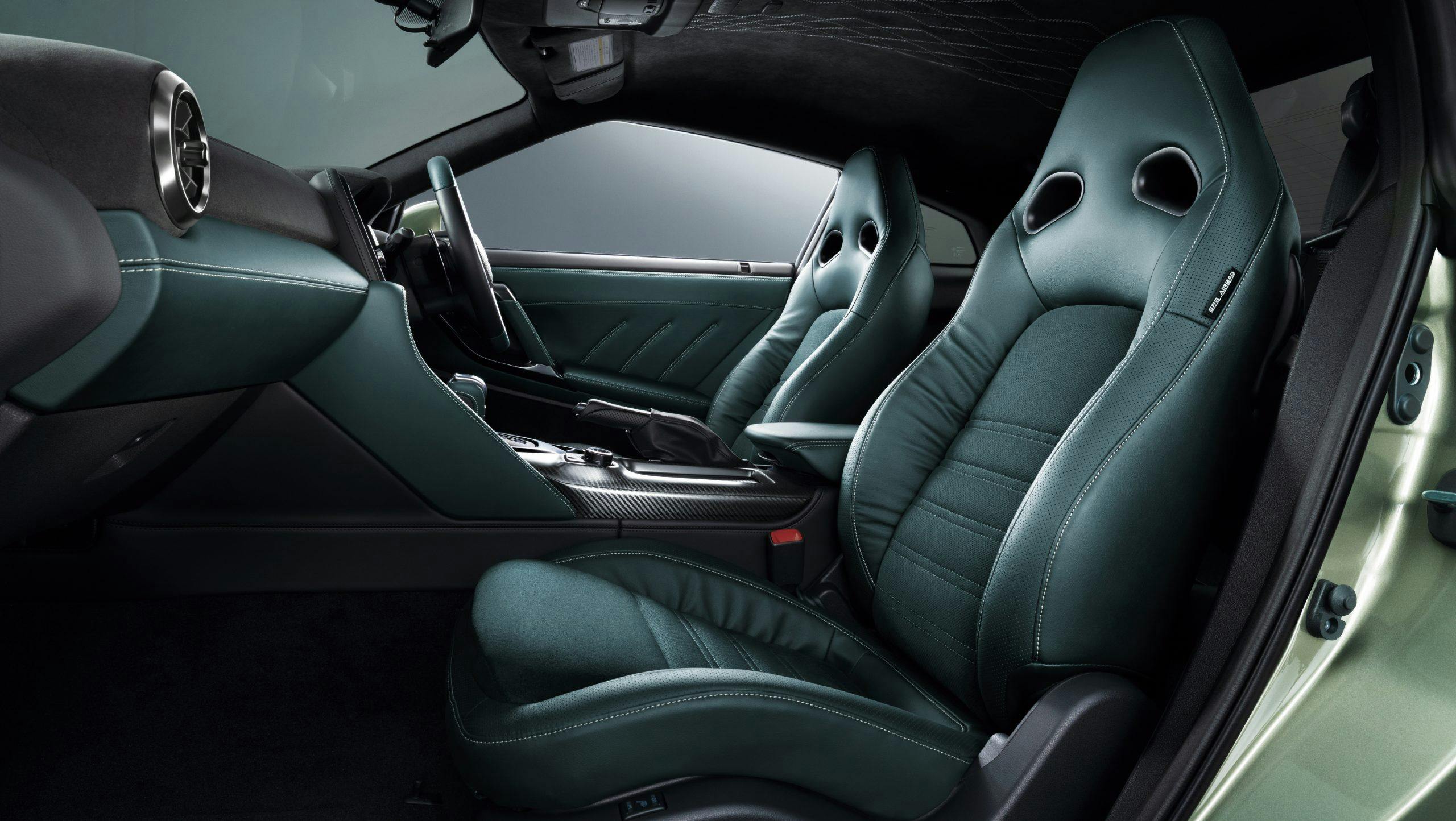 2022 Nissan GT-R Premium T-Spec interior green