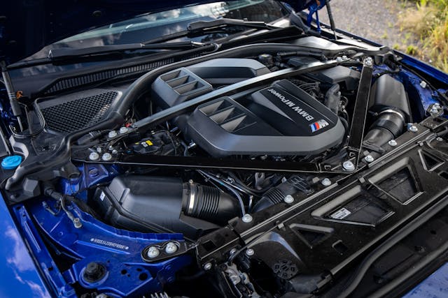 BMW M4 engine bay angle