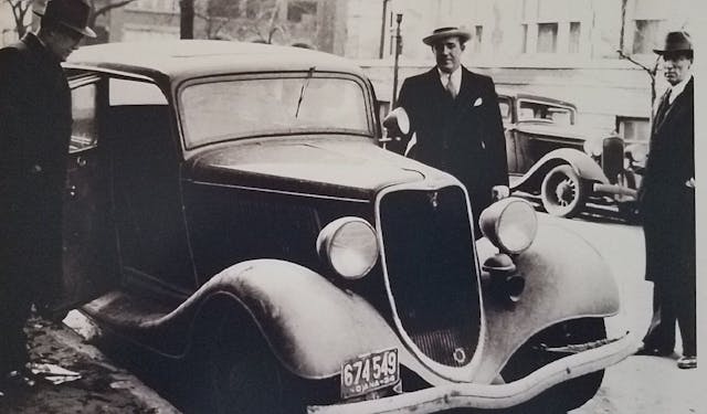 Dillinger car - 1933 Ford V-8 abandoned in Chicago