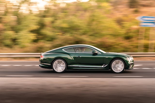 Bentley GT Speed Coupe side profile action