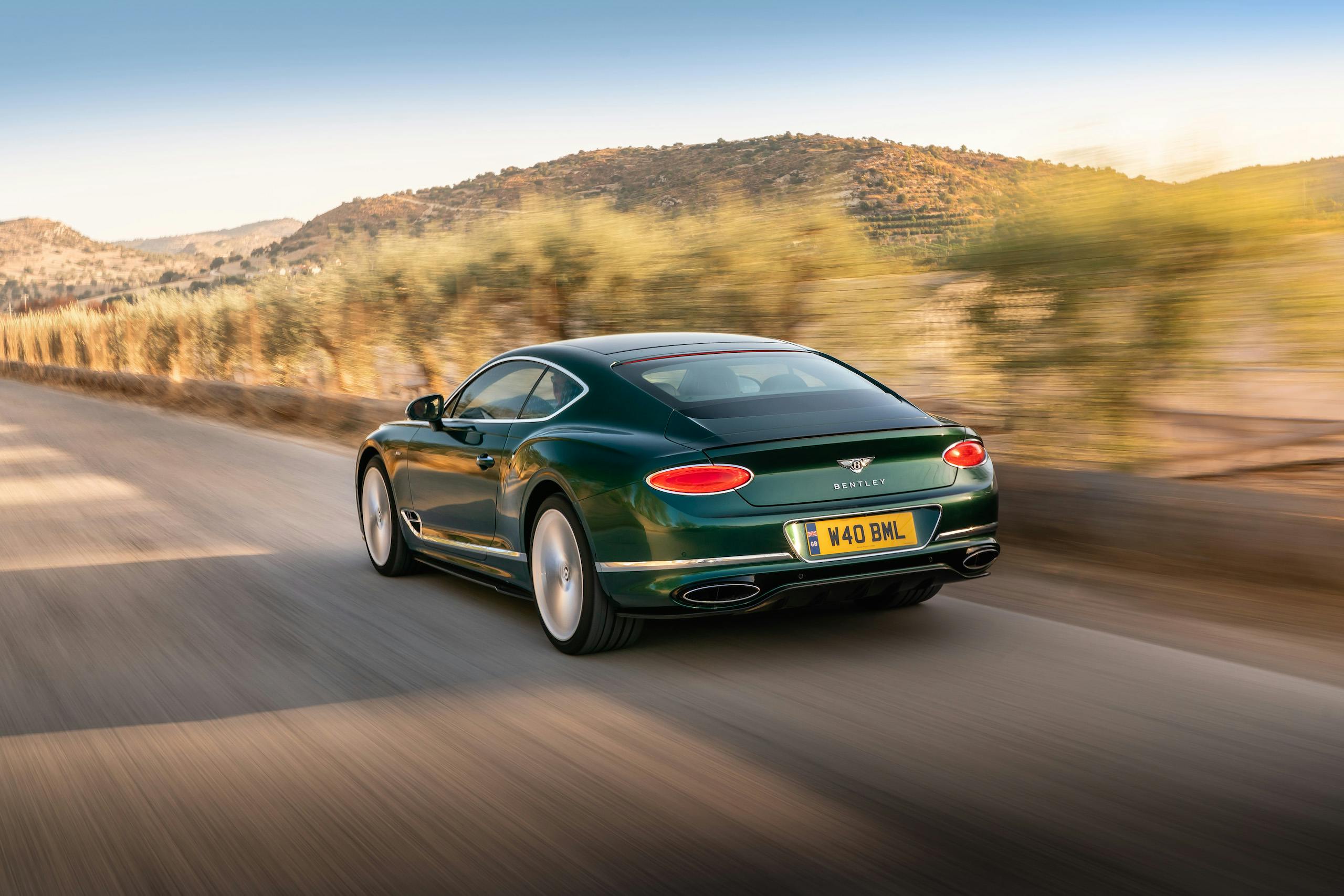 Bentley GT Speed Coupe rear three-quarter action