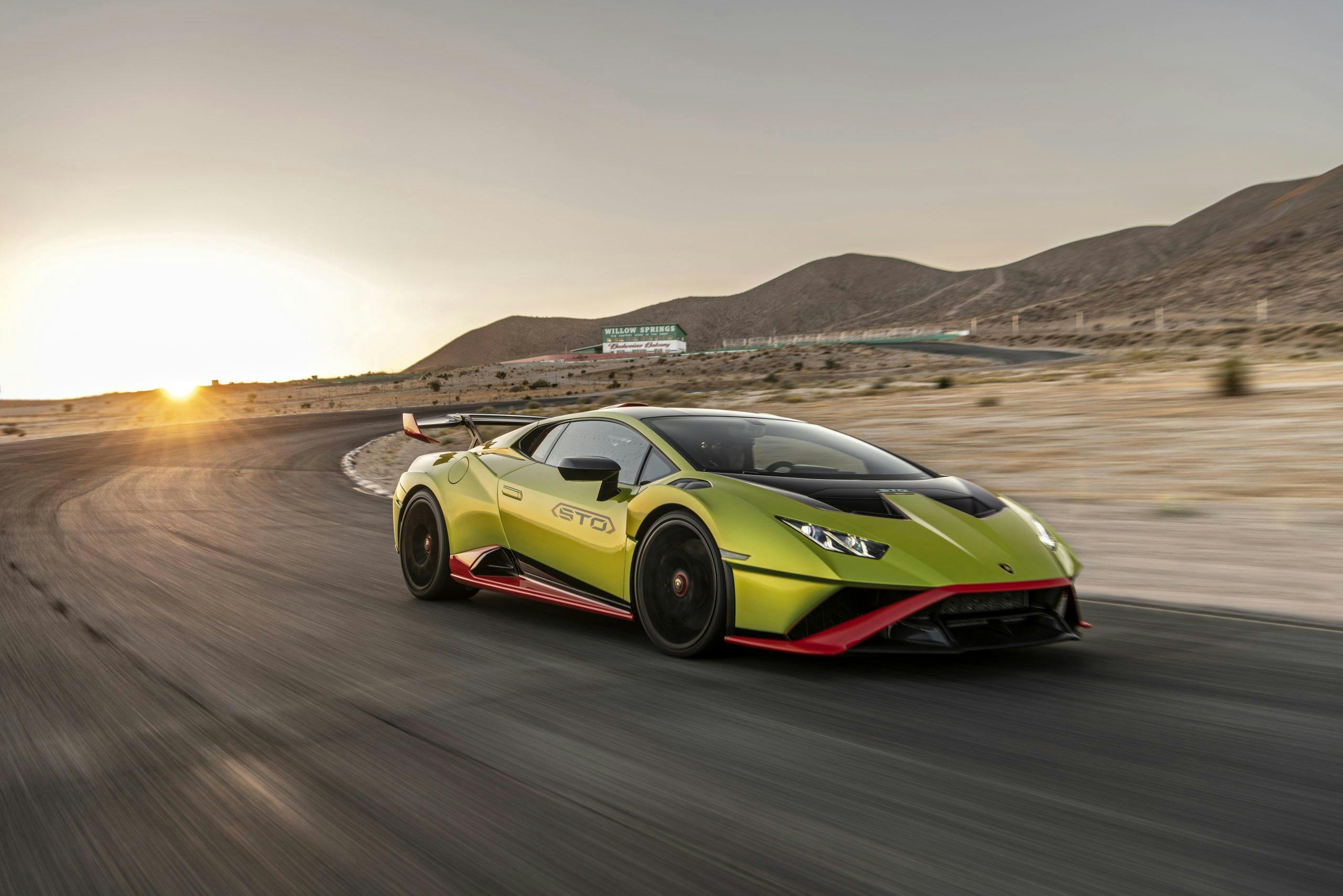 2022 Lamborghini Huracan STO front three-quarter