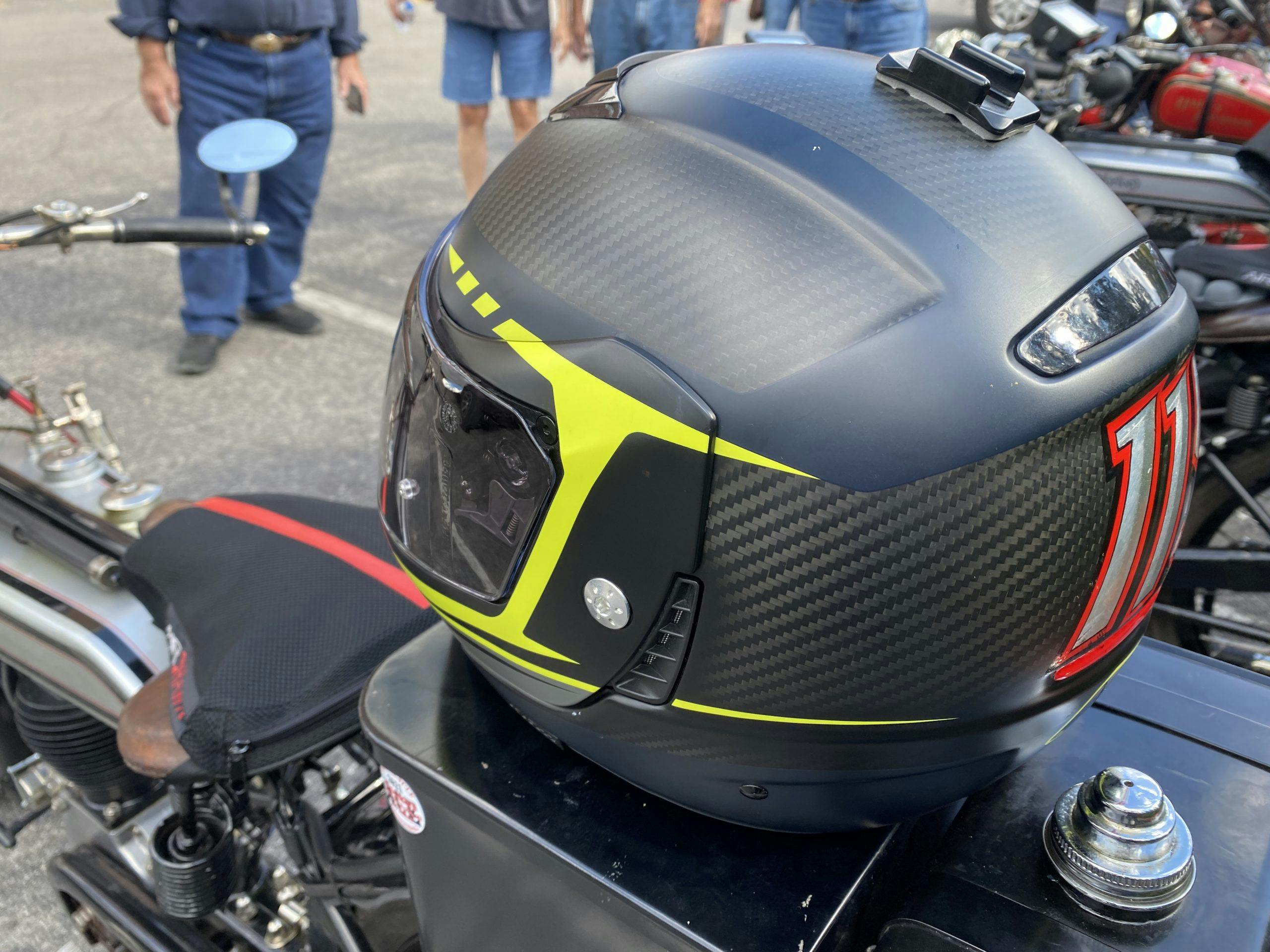 Motorcycle Cannonball carbon helmet