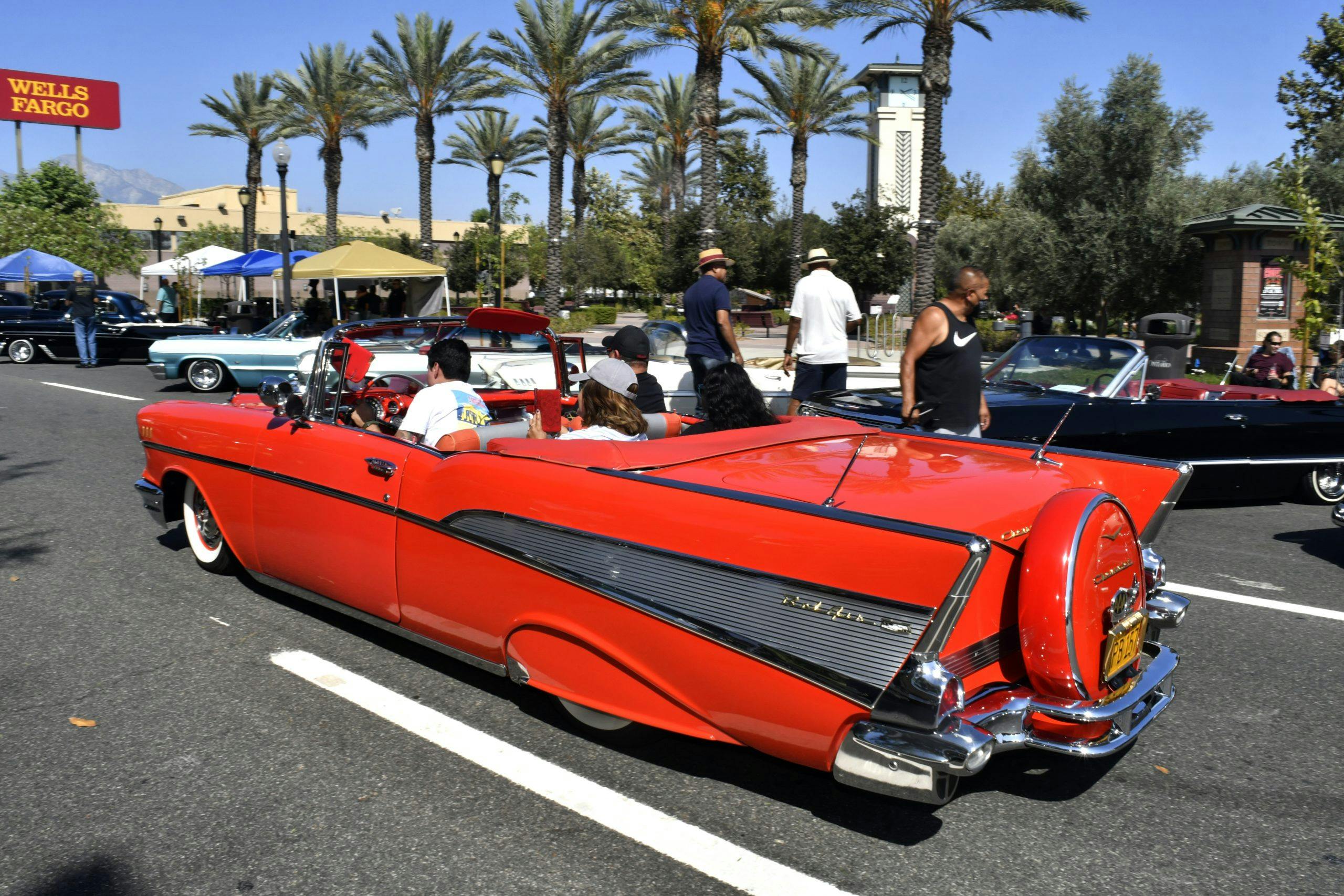 Route 66 Reunion red chevy custom convertible