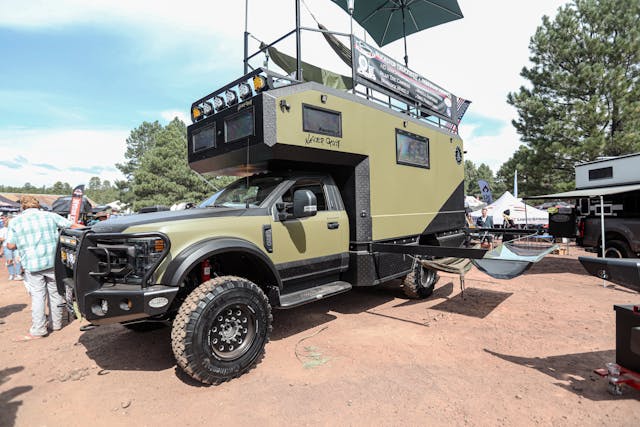 Overlanding rig on Ford F-550
