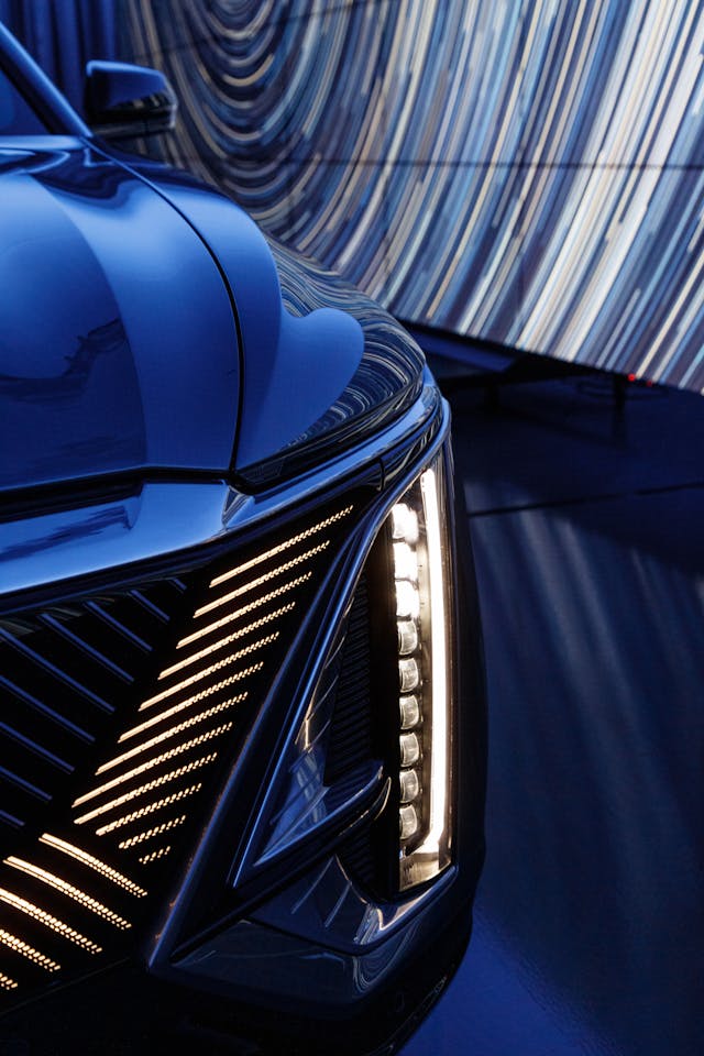 2023 Cadillac Lyriq front headlight detail
