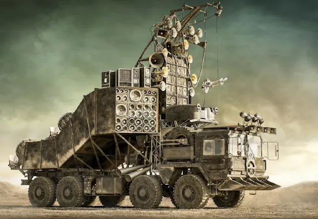 Mad Max Fury Road prop car speaker truck