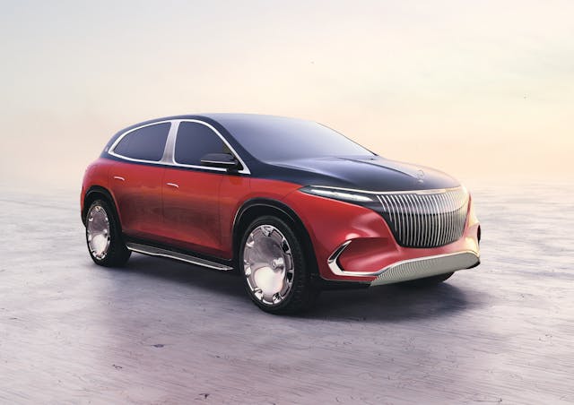 Mercedes Benz Maybach EQS Concept front three-quarter