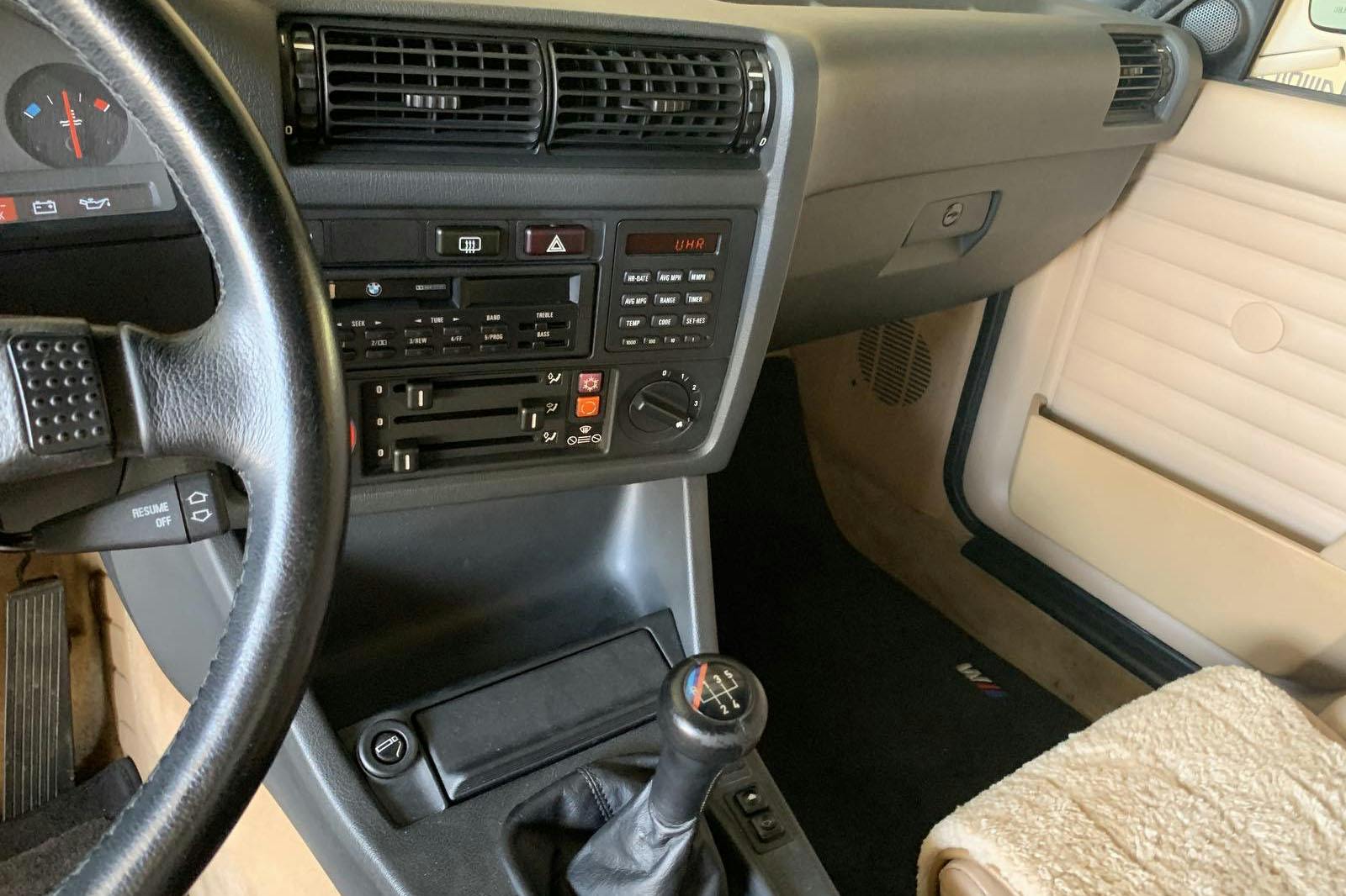 Paul Walker 1988 M3 interior console shifter