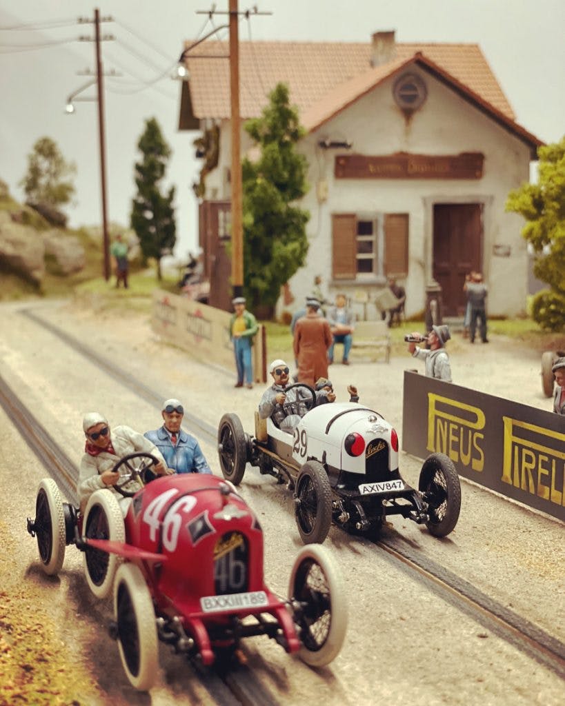 Ramon Cubiro miniatures vintage racer slot car scene