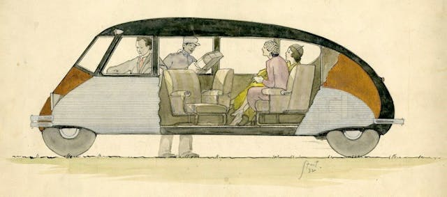 Stout Scarab interior drawing 1932