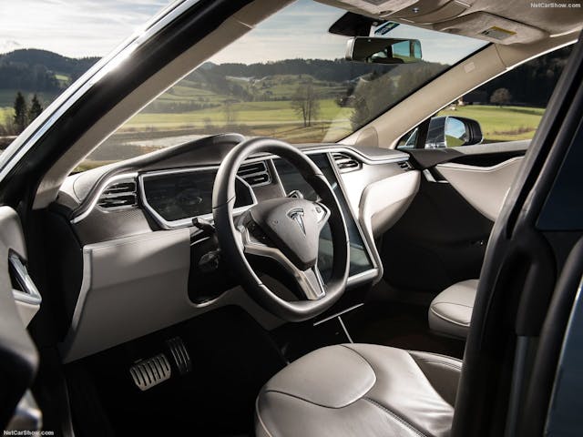 Tesla Model S interior Tesla Model S interior