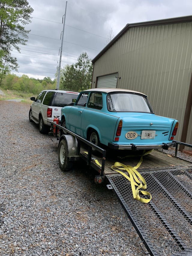 1964 Trabant on trailer-Peters