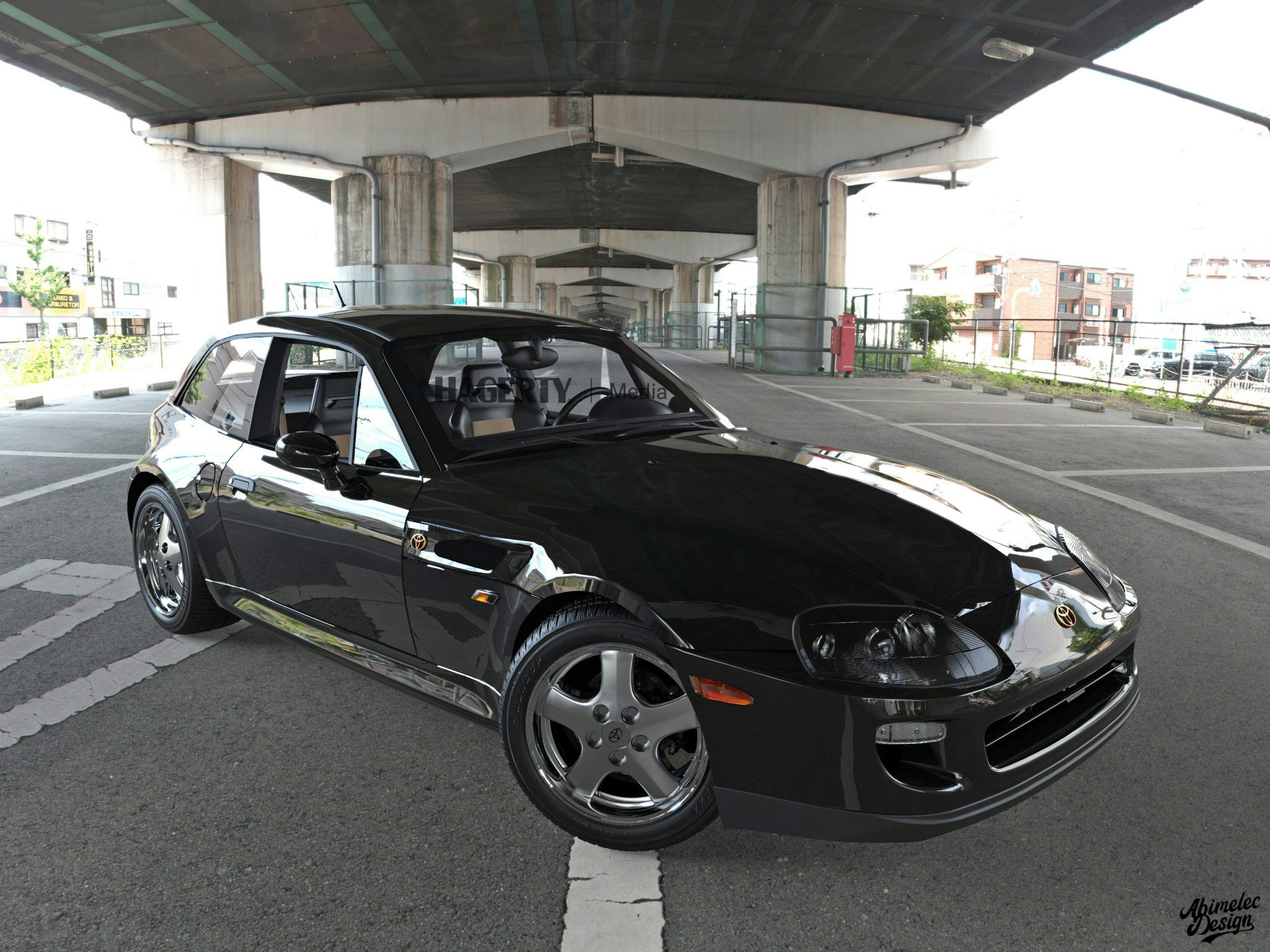 Toyota Supra BMW Z black