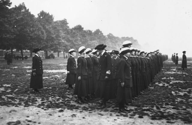 Wrens At Inspection WWI