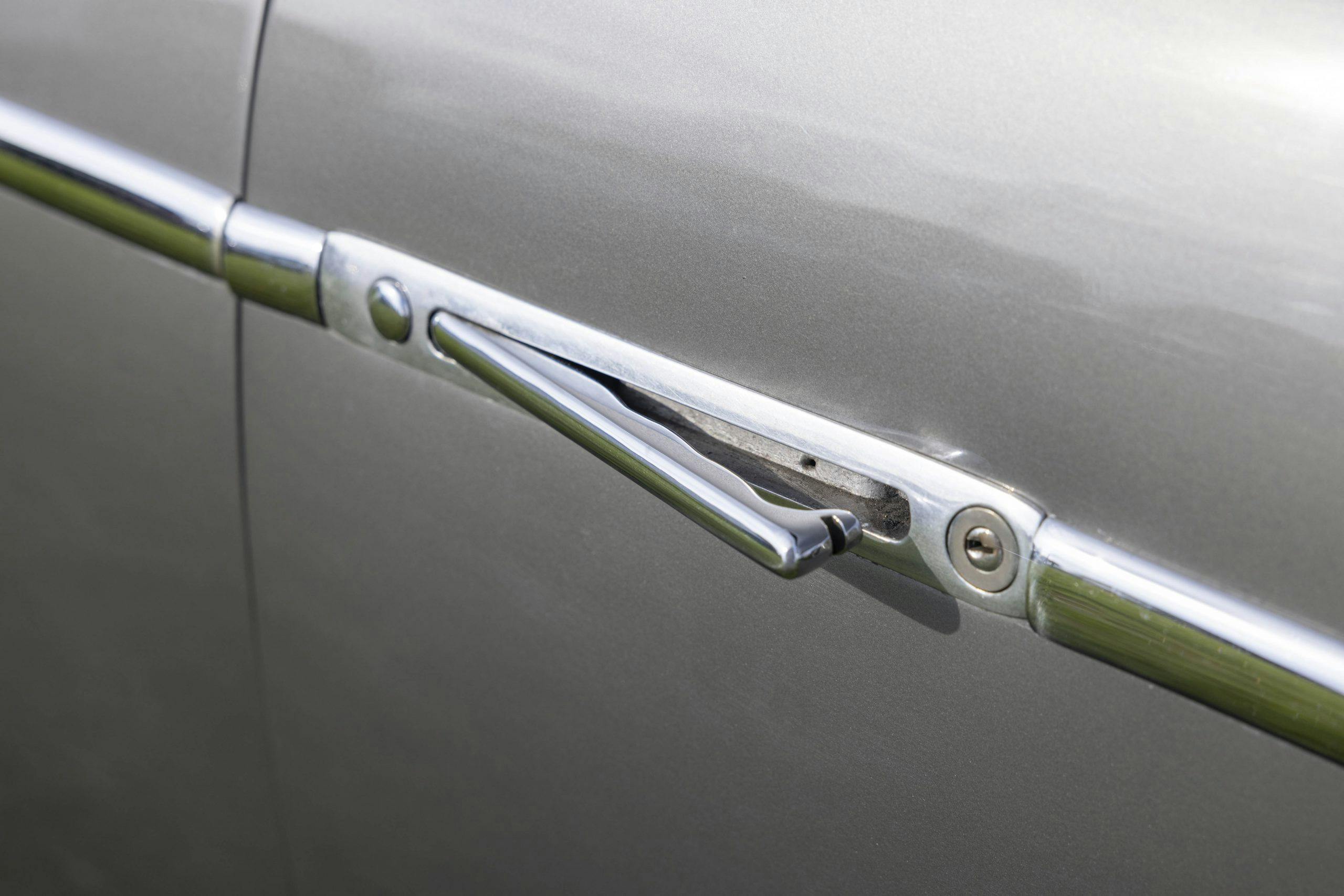 Zagato-bodied Bristol 406 door handle detail
