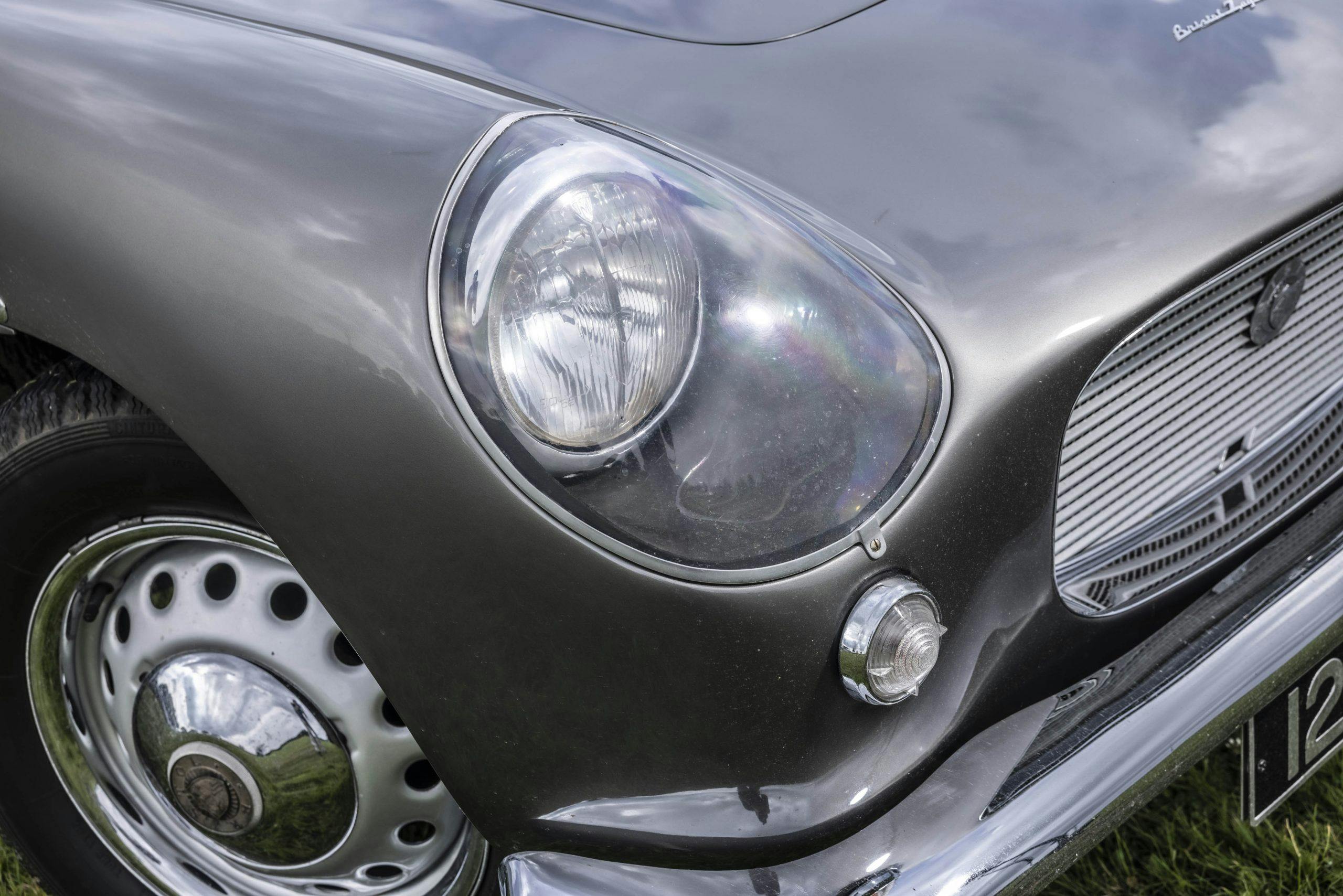 Zagato-bodied Bristol 406 headlight detail