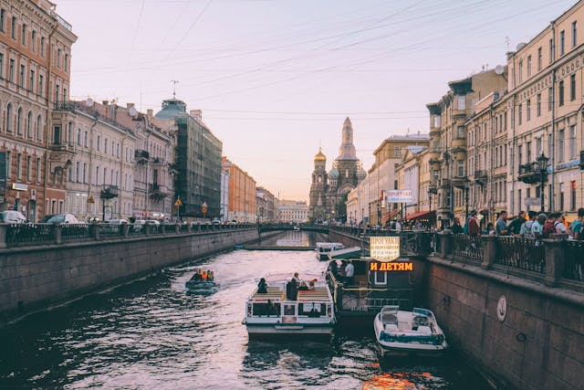 Saint Petersberg Russia canal city