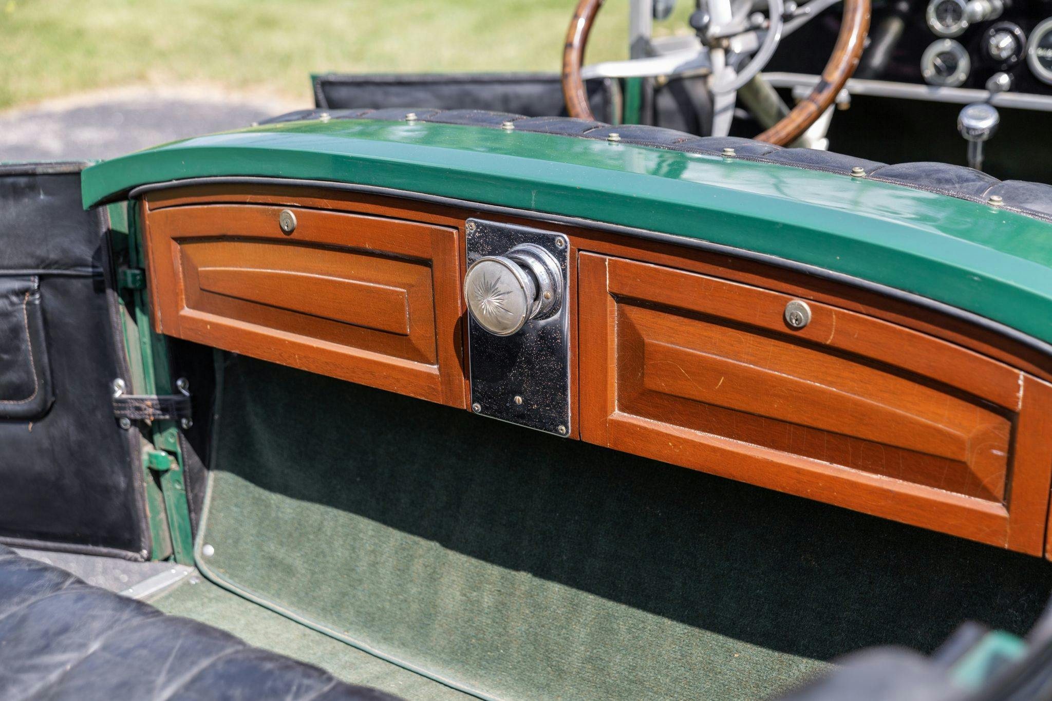 1921 Paige Vintage car interior rear cabinets