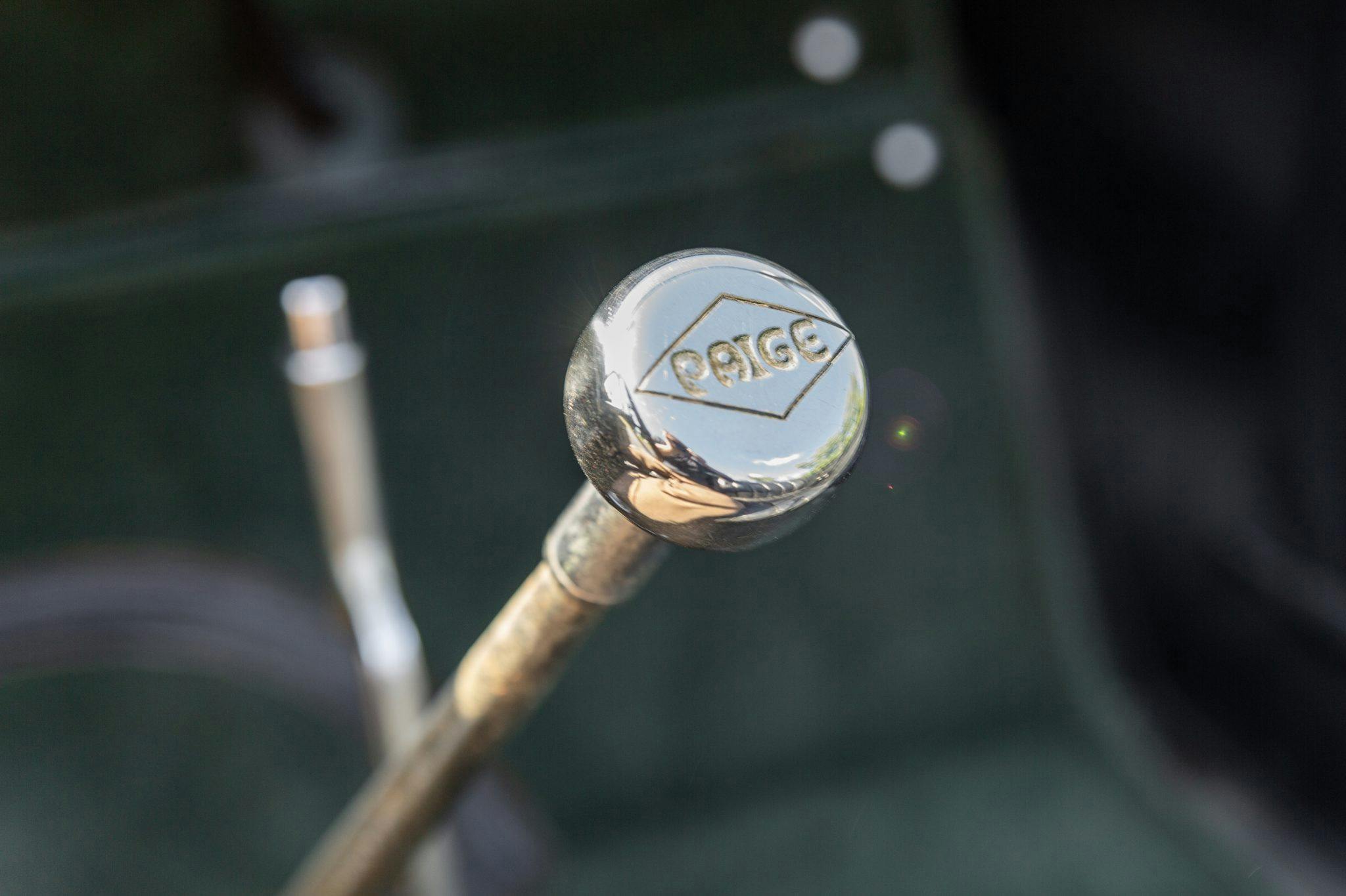 1921 Paige Vintage car interior shifter knob detail