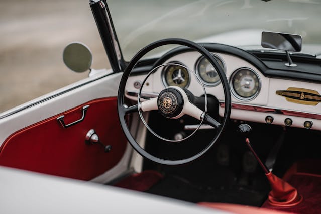 1956 Alfa Romeo Giulietta 750D Spider interior