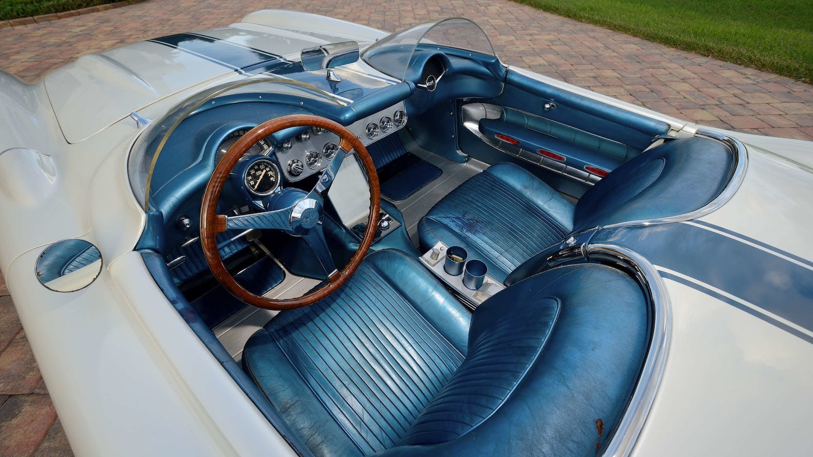 1957 Chevrolet Corvette Super Sport Show Car interior overhead