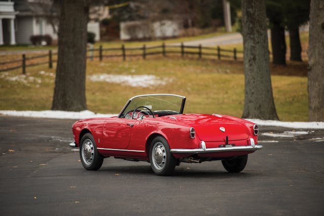 1959 Alfa Romeo Giulietta Spider rear three-quarter