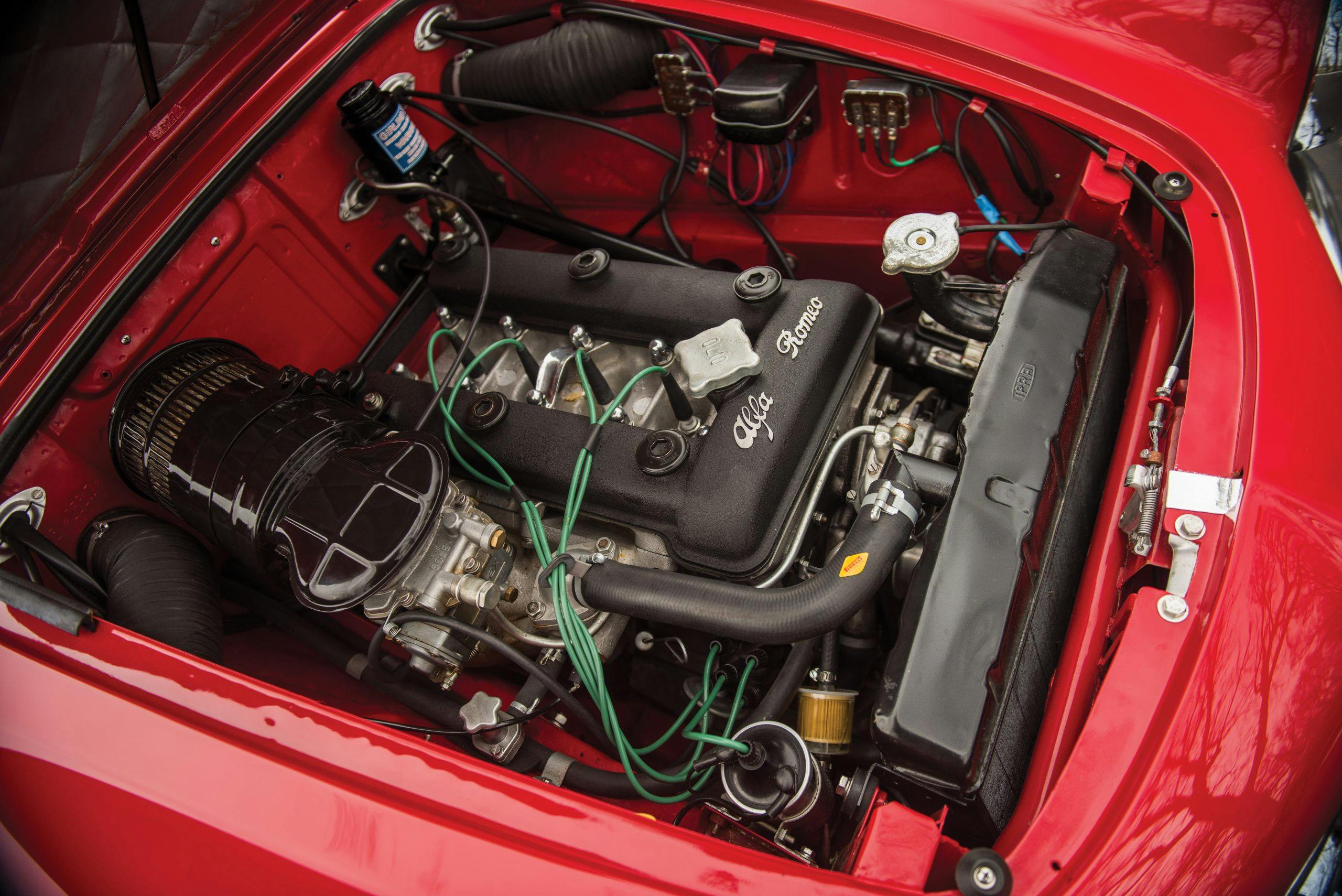 1959 Alfa Romeo Giulietta Spider engine bay
