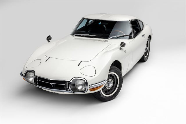1968 Toyota 2000GT front three-quarter elevated