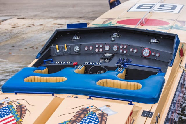 1984 Apache Offshore Powerboat Warpath cockpit