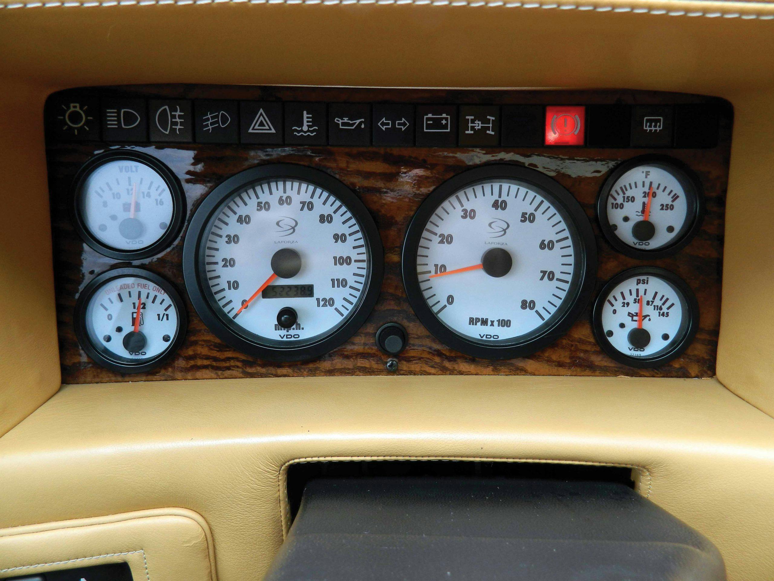 1998 Laforza Magnum interior gauges