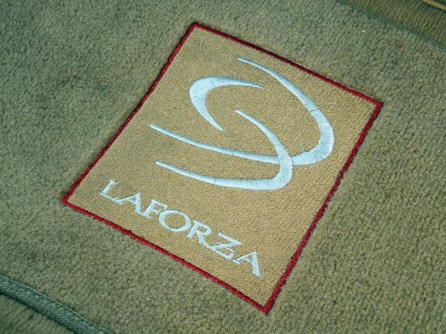 1998 Laforza Magnum interior carpet floor mat embroidery logo