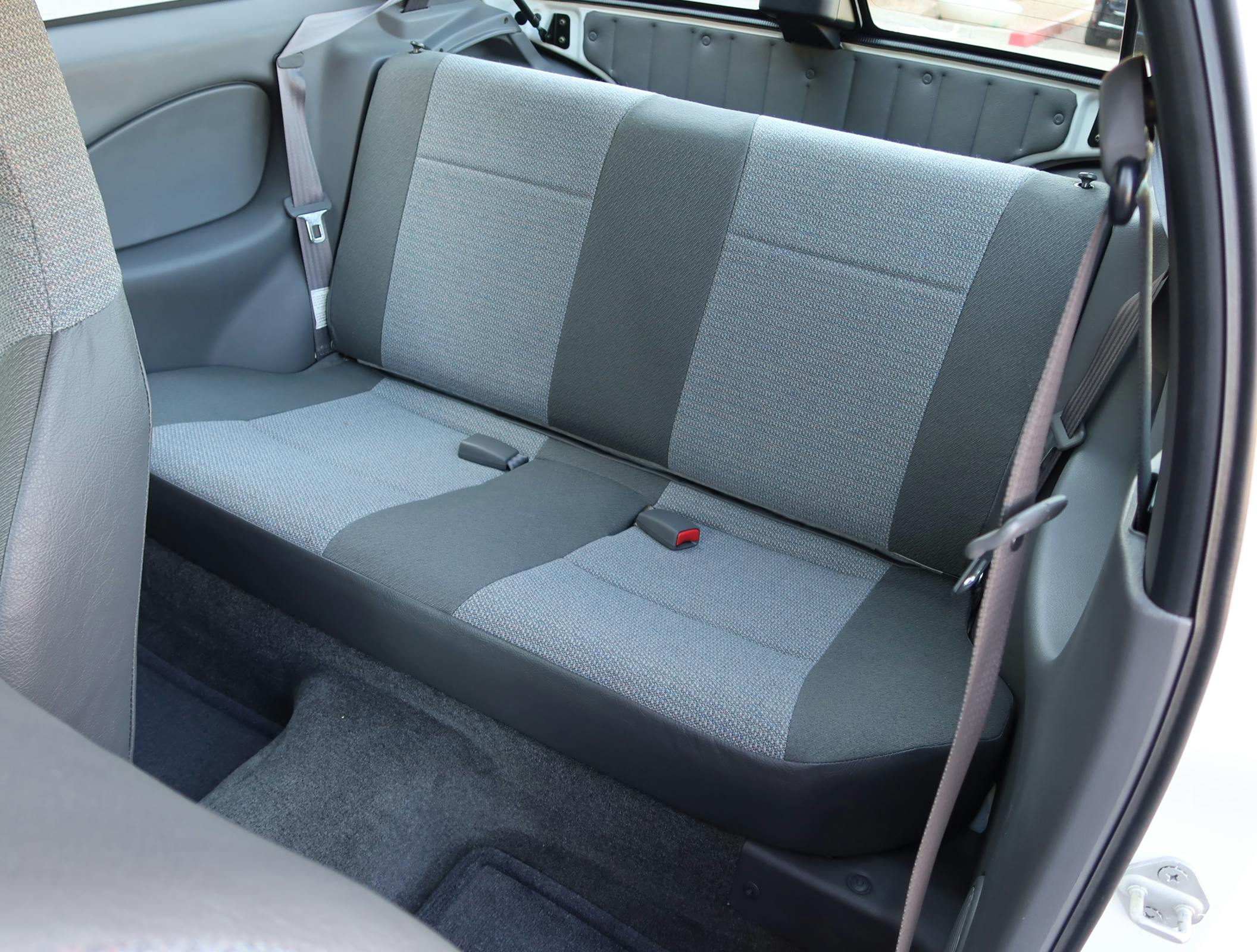 2000 Chevrolet Metro Coupe 5-Speed interior rear seat