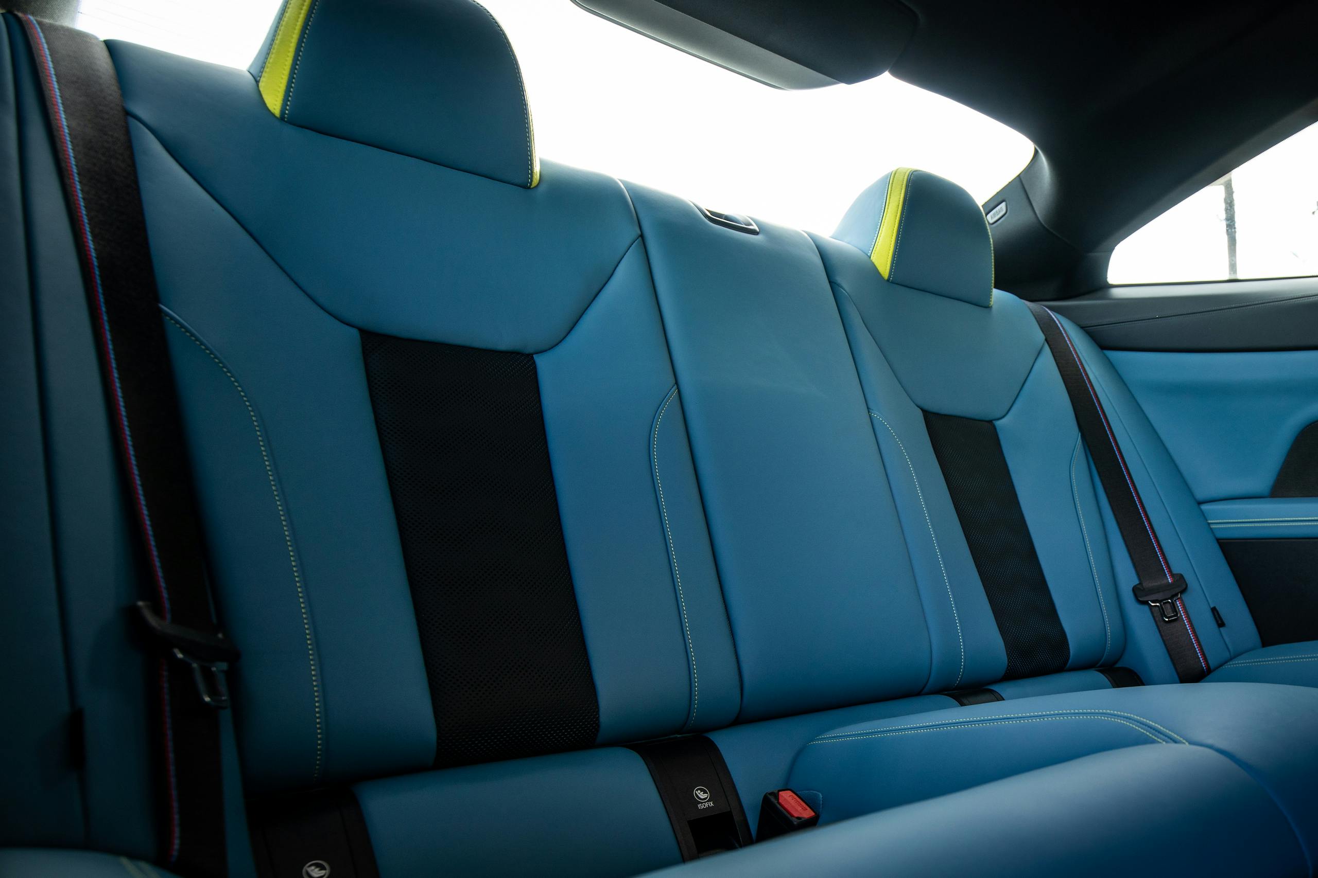 2021 BMW M4 interior rear seat