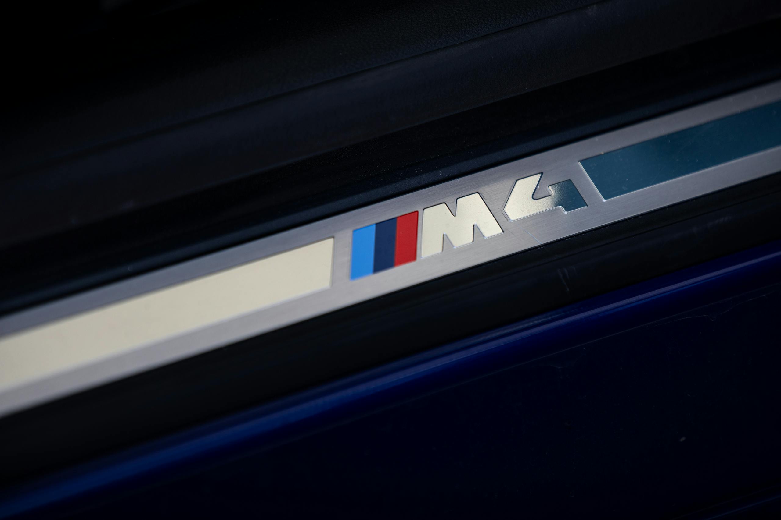 2021 BMW M4 sill plate badge