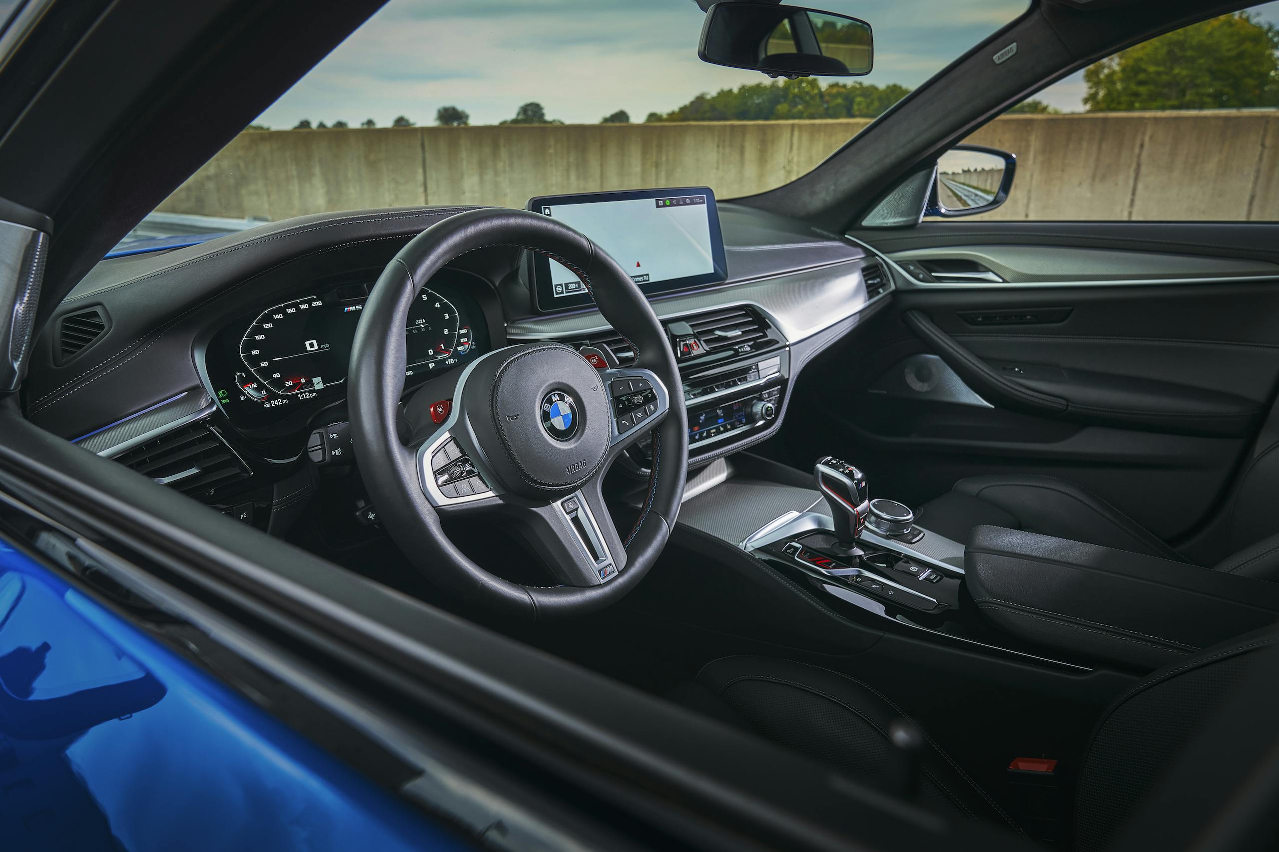 2021 BMW M5 Competition interior driver side wide