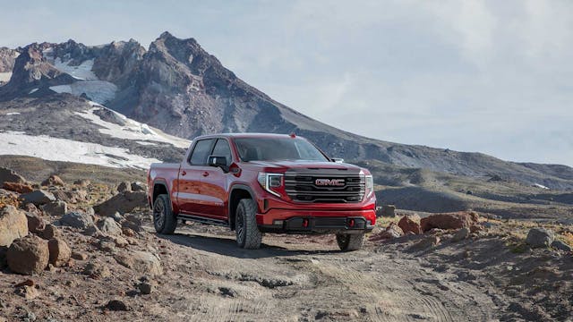 2022 GMC Sierra AT4X front three quarter