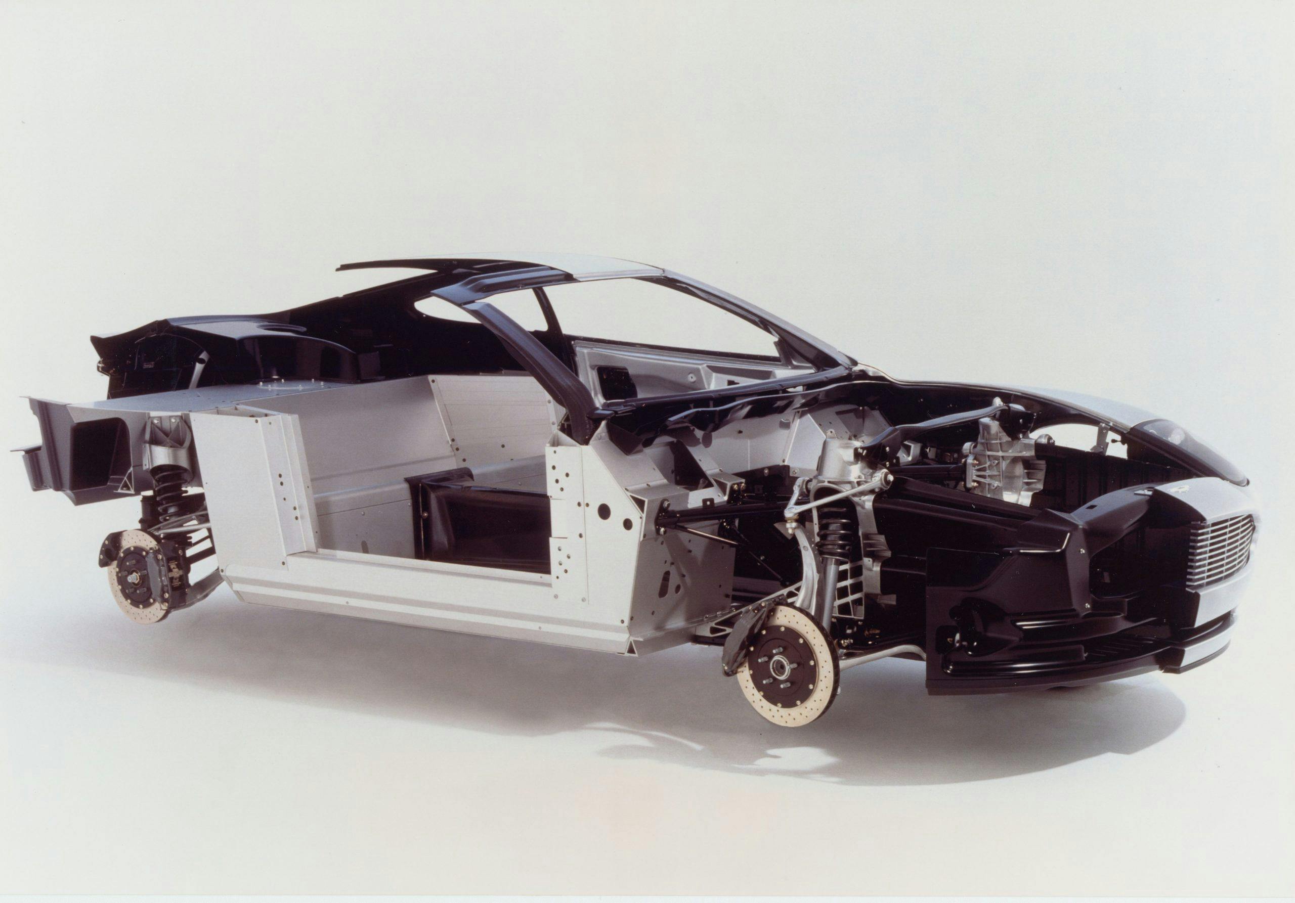 Aston Martin Vanquish cutaway suspension