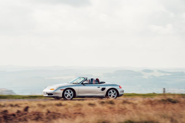 1998 Porsche Boxster 986 driving action