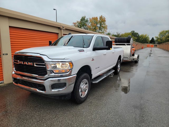 Cummins Ram 2500 Heavy Duty race car towing rig